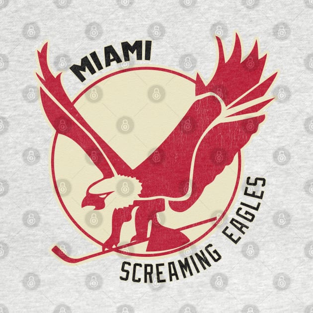 Retro Miami Screaming Eagles Hocley by LocalZonly